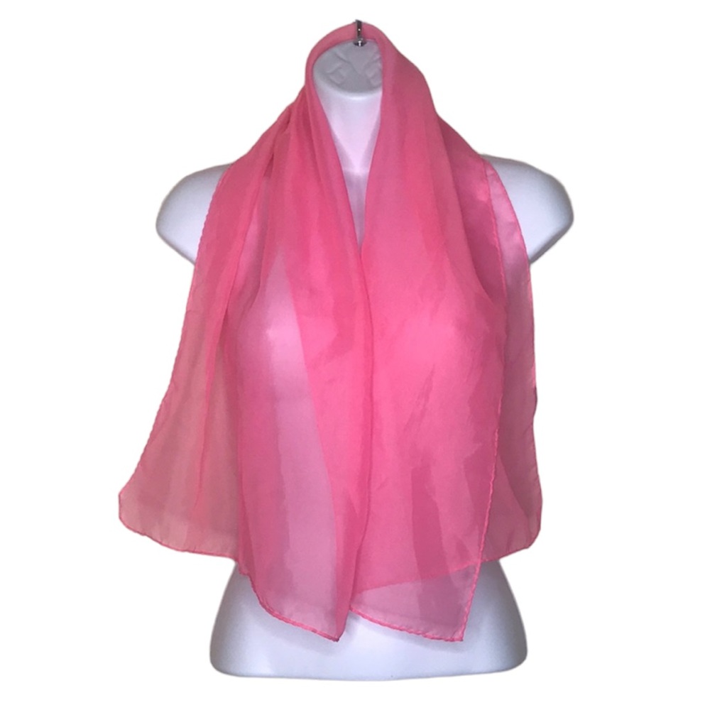 Vintage Pink Sheer Scarf